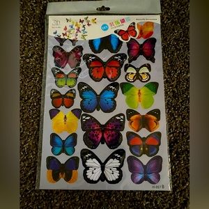 Beautiful 3D butterfly wall decorations